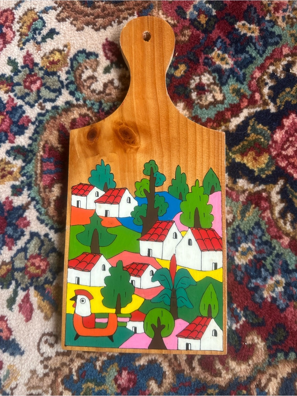 RARE 1960’s Vintage Mexican Rancho Cutting Board